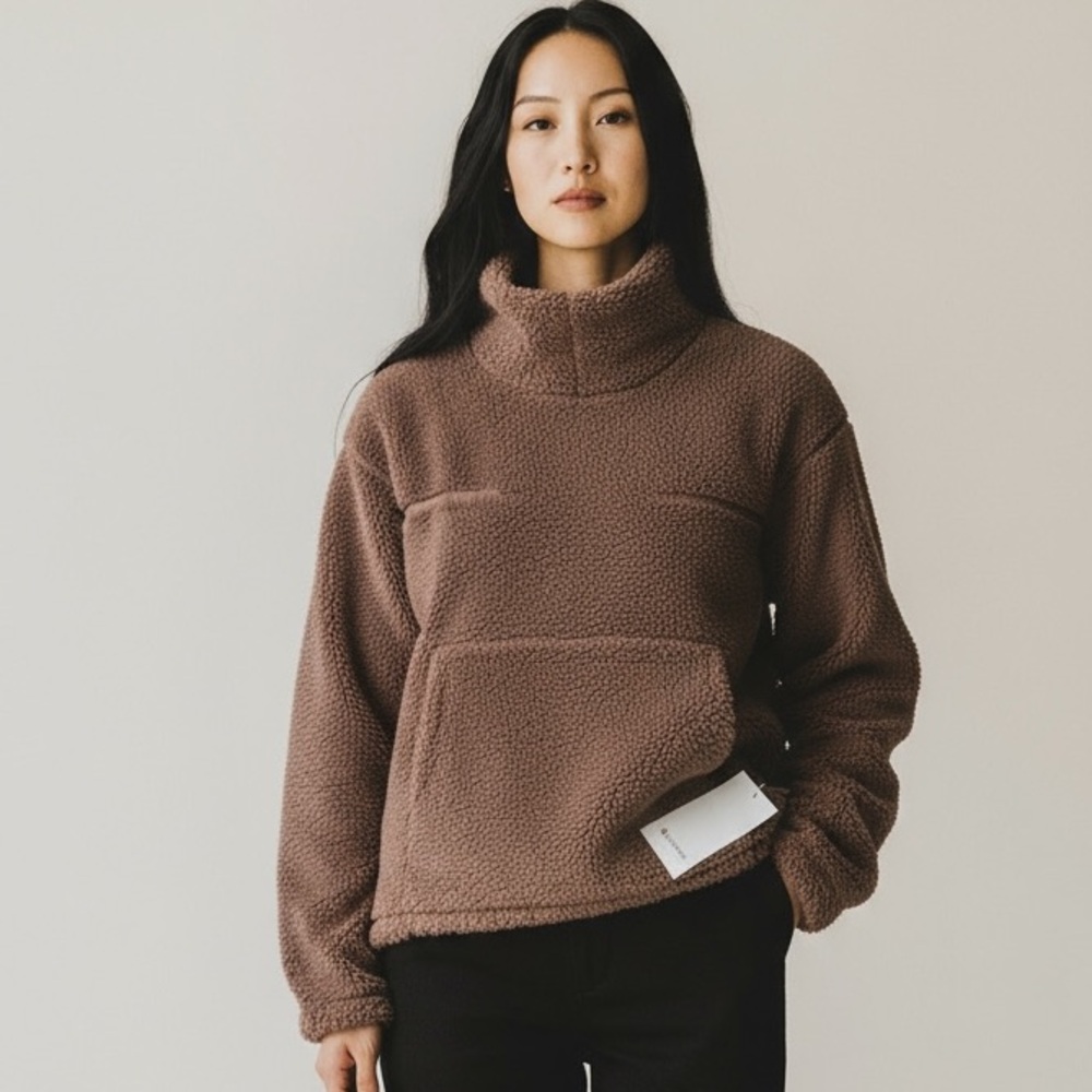 Lululemon NWT Sherpa Quarter Zip dize 4